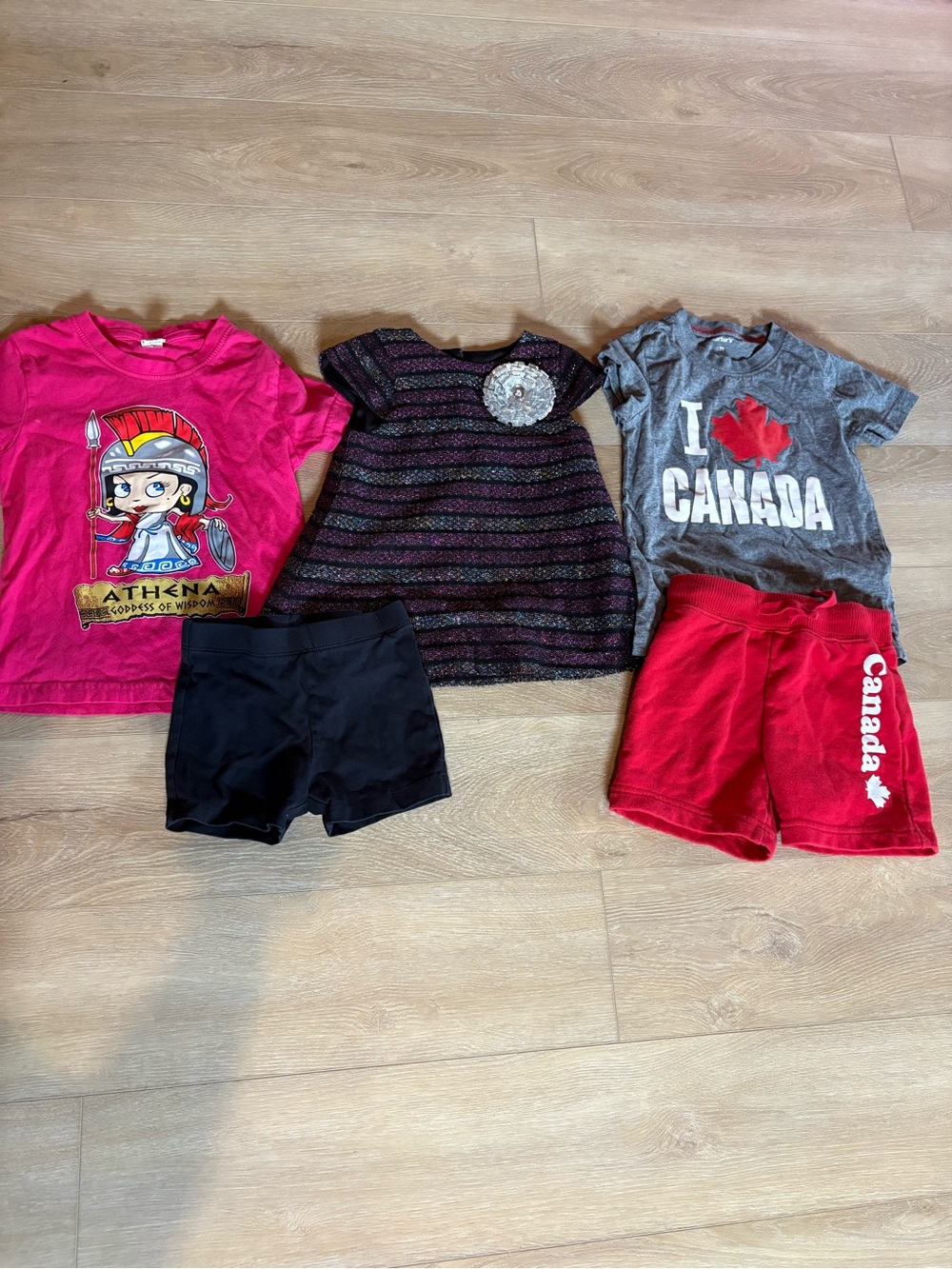 Girls summer bundle of tee shirt and shorts -3T
